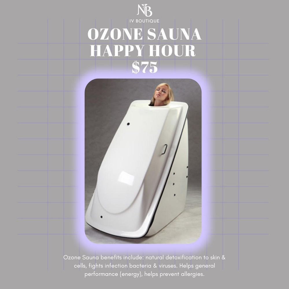 Ozone Sauna offers banner